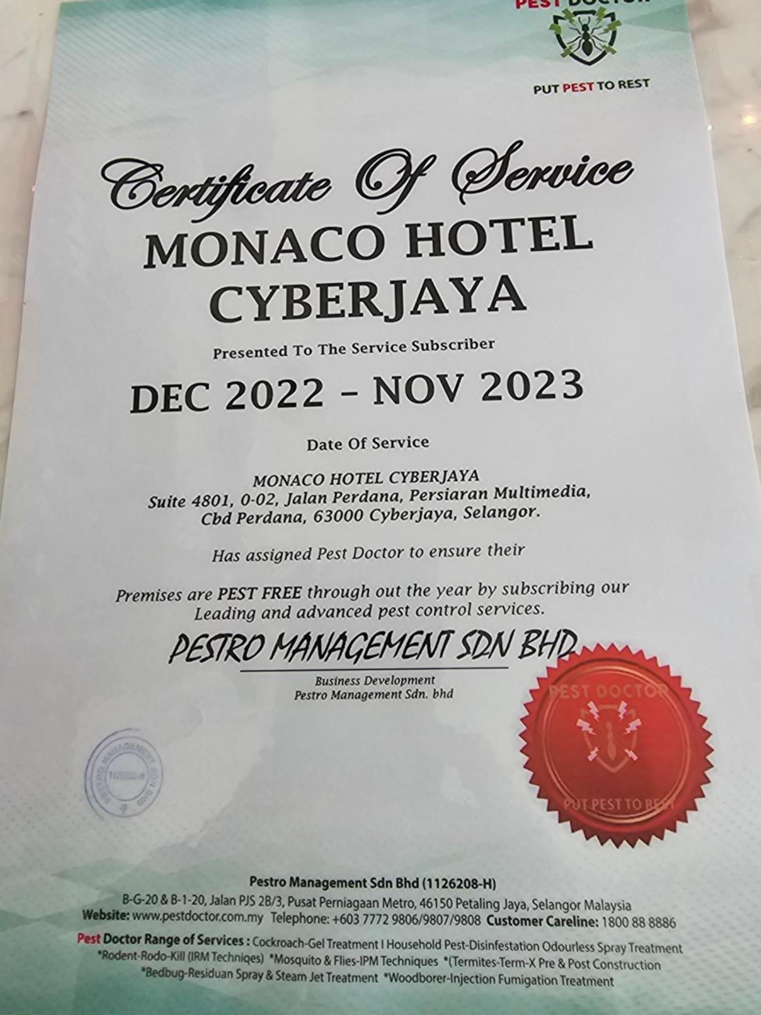 Monaco Hotel Cyberjaya Dış mekan fotoğraf